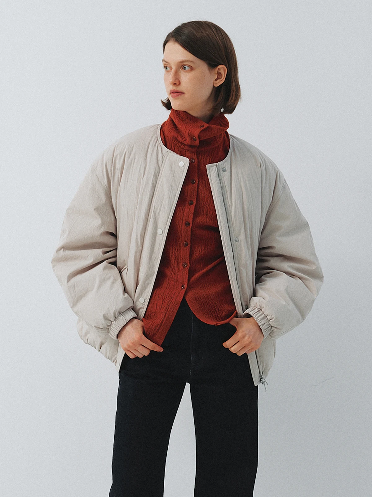 Guoe mat Irregular Texture round Ne ort down Jaet Lightweight Warm Commuter Sle White Du Feather Regular Length
Guoe mat Irregular Texture round Ne ort down Jaet Lightweight Warm Commuter Sle White Du Feather Regular Length