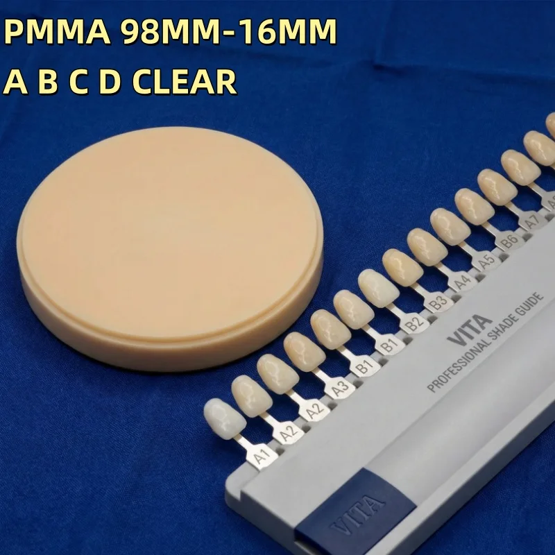 PMMA Blocks A/B/C/D/Clear Denture Prosthetics Temporary Crowns And Bridges Dental Restorations CAD/CAM PMMA Disk
PMMA Blocks A/B/C/D/Clear Denture Prosthetics Temporary Crowns And Bridges Dental Restorations CAD/CAM PMMA Disk