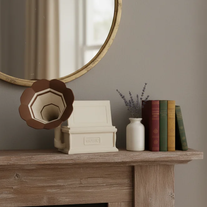 Creative retro phonograph Mobile Phone Holder Desktop Nostalgic Speakers Stand Decor In Passive Amplifier Phone Holder Bracket
Creative retro phonograph Mobile Phone Holder Desktop Nostalgic Speakers Stand Decor In Passive Amplifier Phone Holder Bracket