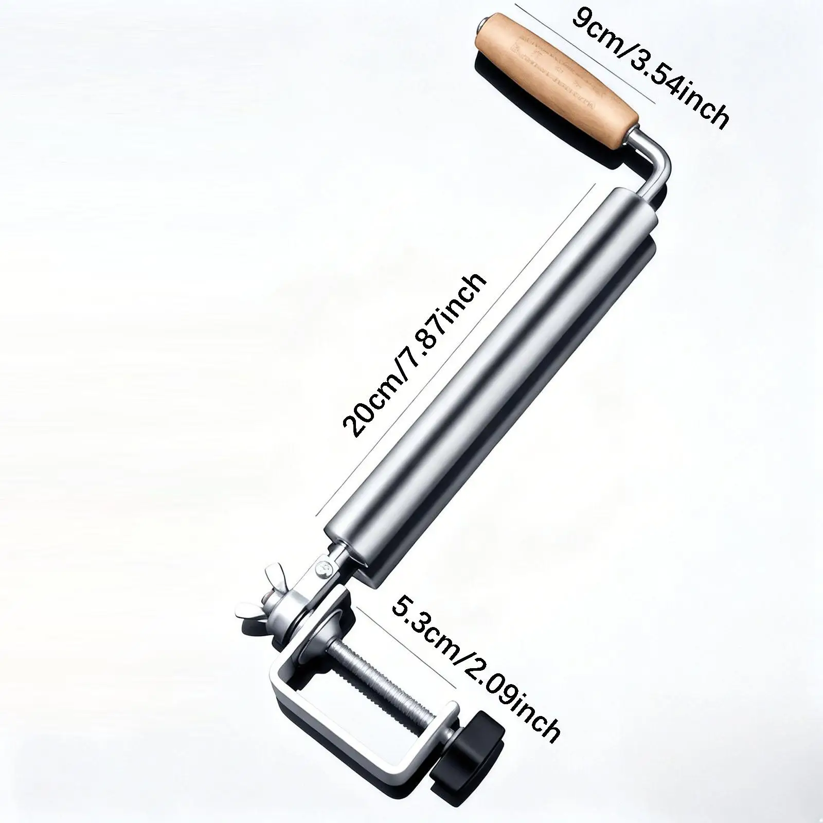 Fixed Rolling Pin Stainless Steel Handle Desk Clamp Dough Roller for Baking Pastry Dumpling Pie Bread
Fixed Rolling Pin Stainless Steel Handle Desk Clamp Dough Roller for Baking Pastry Dumpling Pie Bread