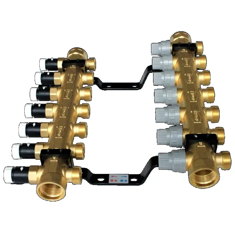 7 Loops Underfloor Heating Water Mixing Temperature Control Brass Manifolds
7 Loops Underfloor Heating Water Mixing Temperature Control Brass Manifolds
