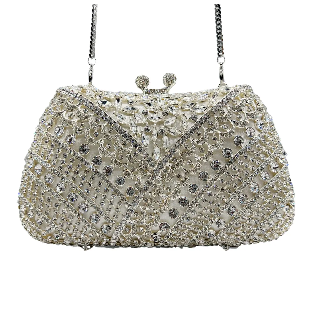 Crystal clutch bag cross-border diamond-encrusted dinner bag party wedding banquet luxury full of diamonds women's bag
Crystal clutch bag cross-border diamond-encrusted dinner bag party wedding banquet luxury full of diamonds women's bag