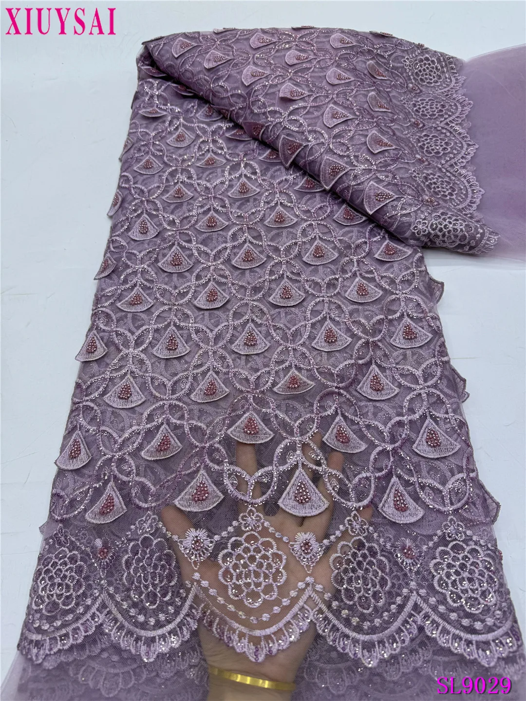 Luxurious African Beaded Net Mesh Lace Fabric 2024 Beads Embroidery Sequins French Tulle Lace for Nigerian Wedding Party Dress
Luxurious African Beaded Net Mesh Lace Fabric 2024 Beads Embroidery Sequins French Tulle Lace for Nigerian Wedding Party Dress