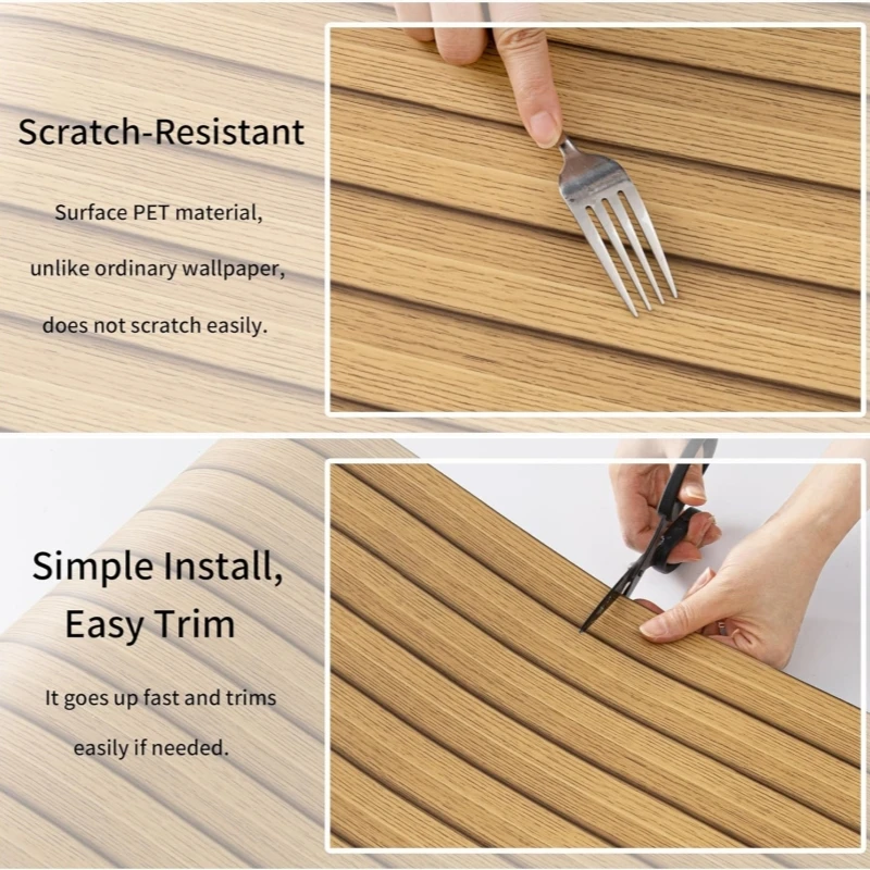 Thicken Wood Grain Self-adhesive Waterproof Wall Stickers for Home Decor Peel and Stick Foam Wallpaper Bedroom Living Room Wall
Thicken Wood Grain Self-adhesive Waterproof Wall Stickers for Home Decor Peel and Stick Foam Wallpaper Bedroom Living Room Wall