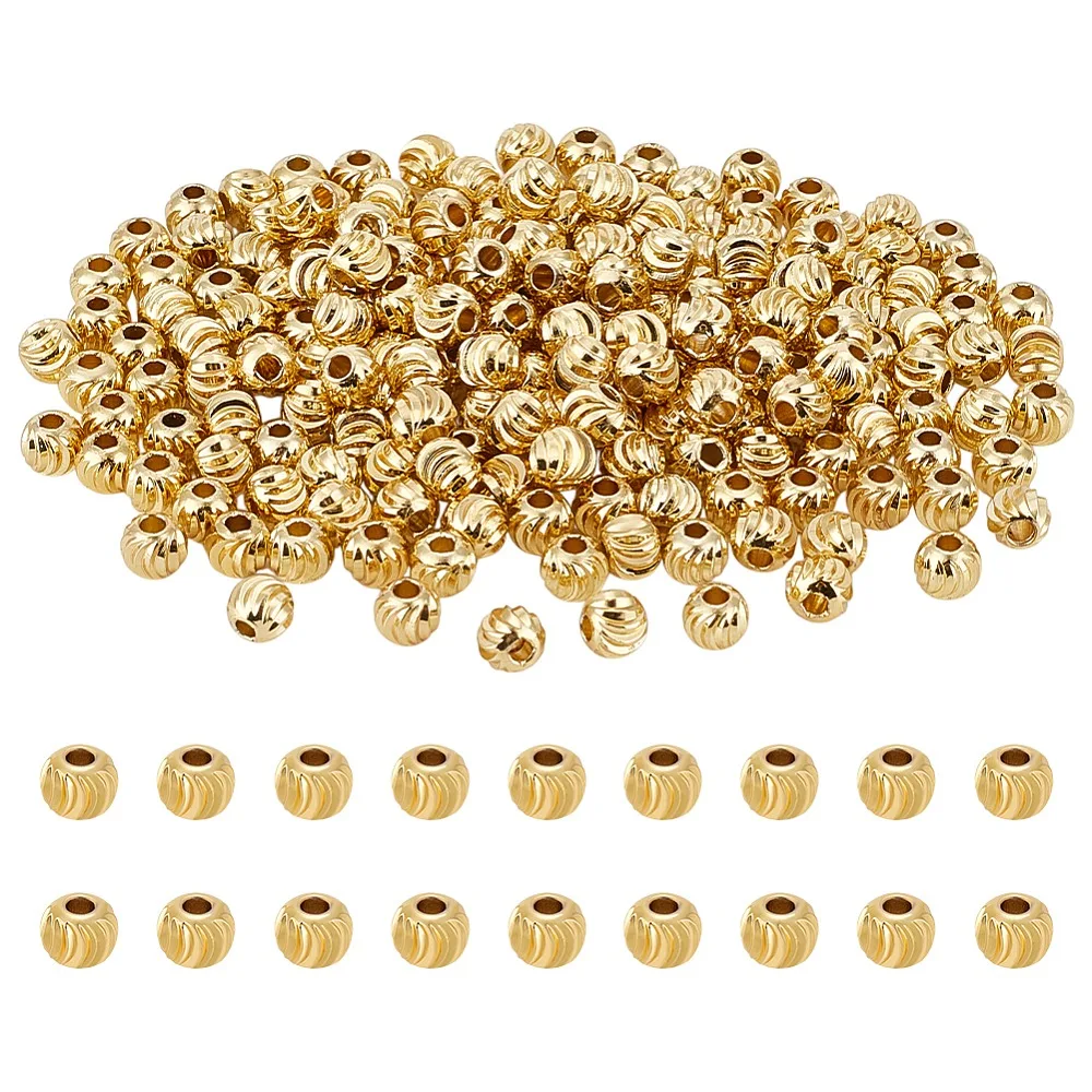 180Pcs Brass Spacer Beads Long-Lasting Plated Corrugated Round Real 18K Gold Plated 6x5mm Hole: 2mm
180Pcs Brass Spacer Beads Long-Lasting Plated Corrugated Round Real 18K Gold Plated 6x5mm Hole: 2mm