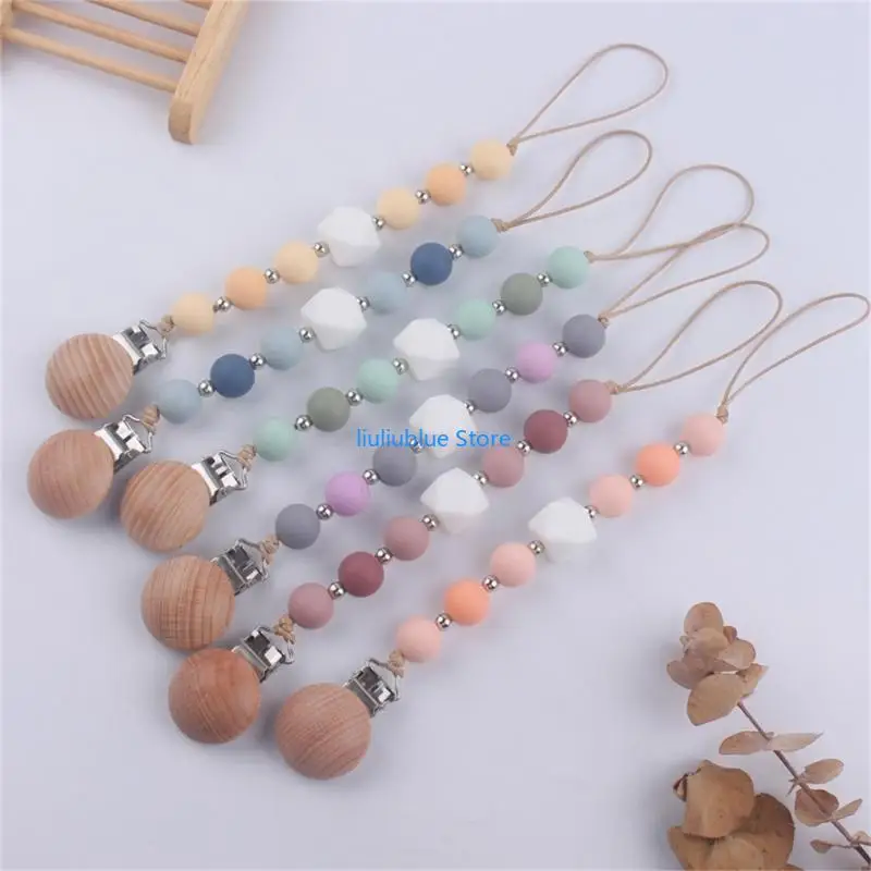 Teething Chain Baby Teether Toy Pacifier Chain Eco-friendly Dummy Holder Leash 62CF
Teething Chain Baby Teether Toy Pacifier Chain Eco-friendly Dummy Holder Leash 62CF