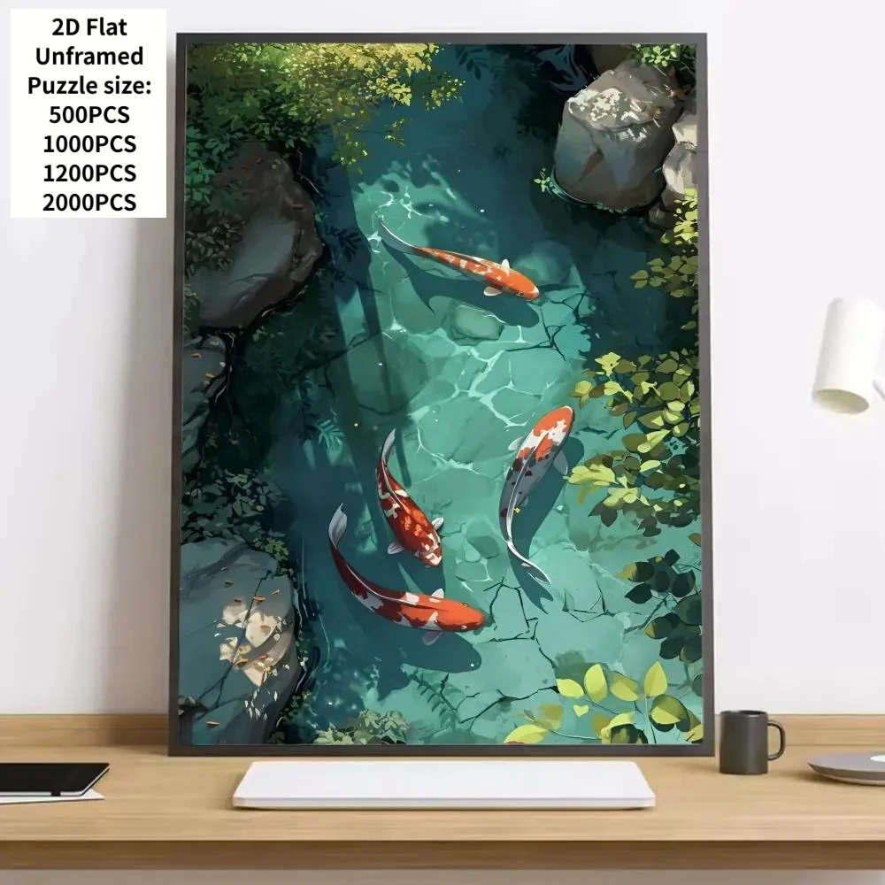 1000/500 PCS Jigsaw Puzzles Koi Fish Home Decor Games Landscape Puzzles Educational Toys Birthday Gifts
1000/500 PCS Jigsaw Puzzles Koi Fish Home Decor Games Landscape Puzzles Educational Toys Birthday Gifts