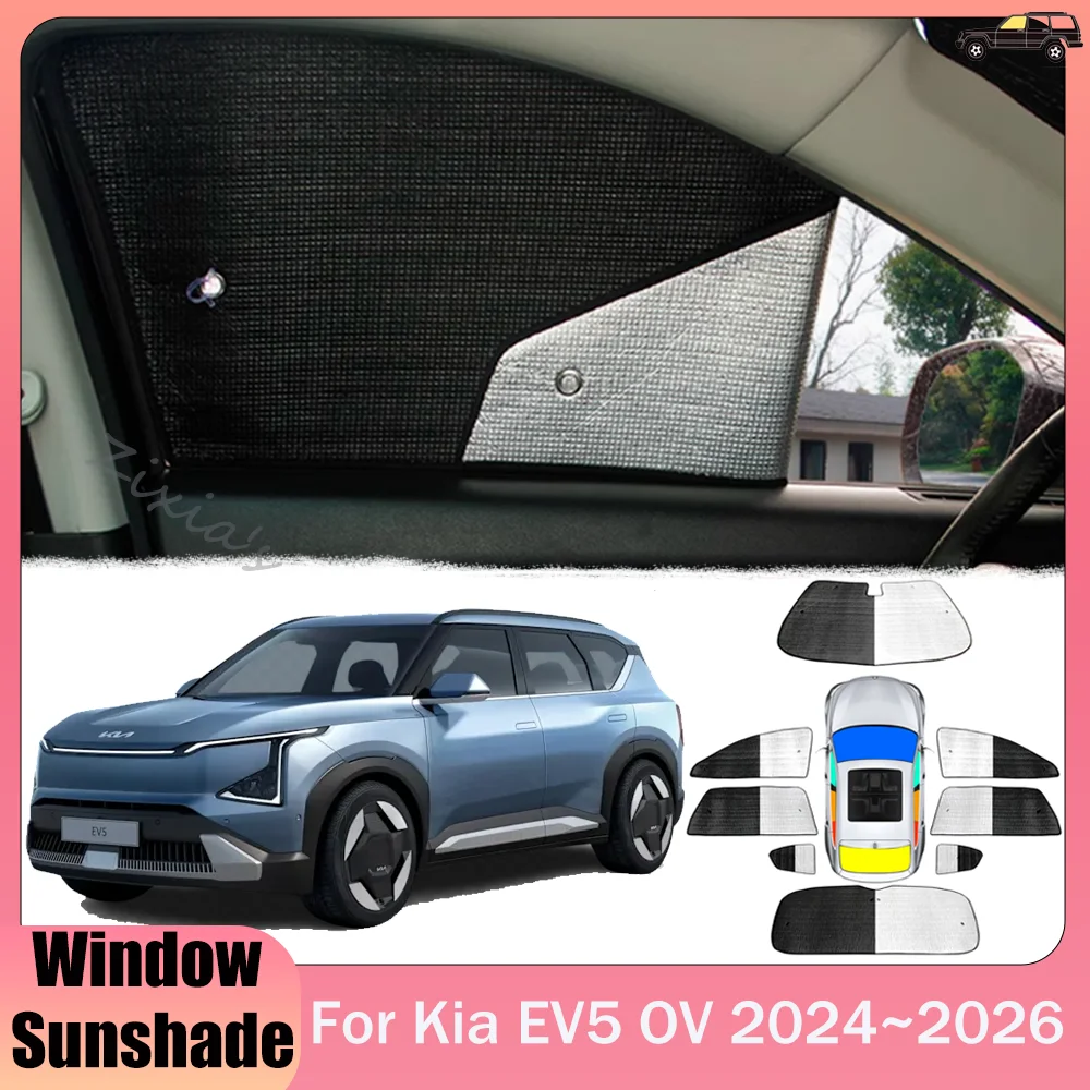 Для Kia EV5 OV 2024~2026 2025: Алюминиевая солнцезащитная шторка для автомобильных окон, люка и лобового стекла, аксессуары-зонт от солнца
Для Kia EV5 OV 2024~2026 2025: Алюминиевая солнцезащитная шторка для автомобильных окон, люка и лобового стекла, аксессуары-зонт от солнца