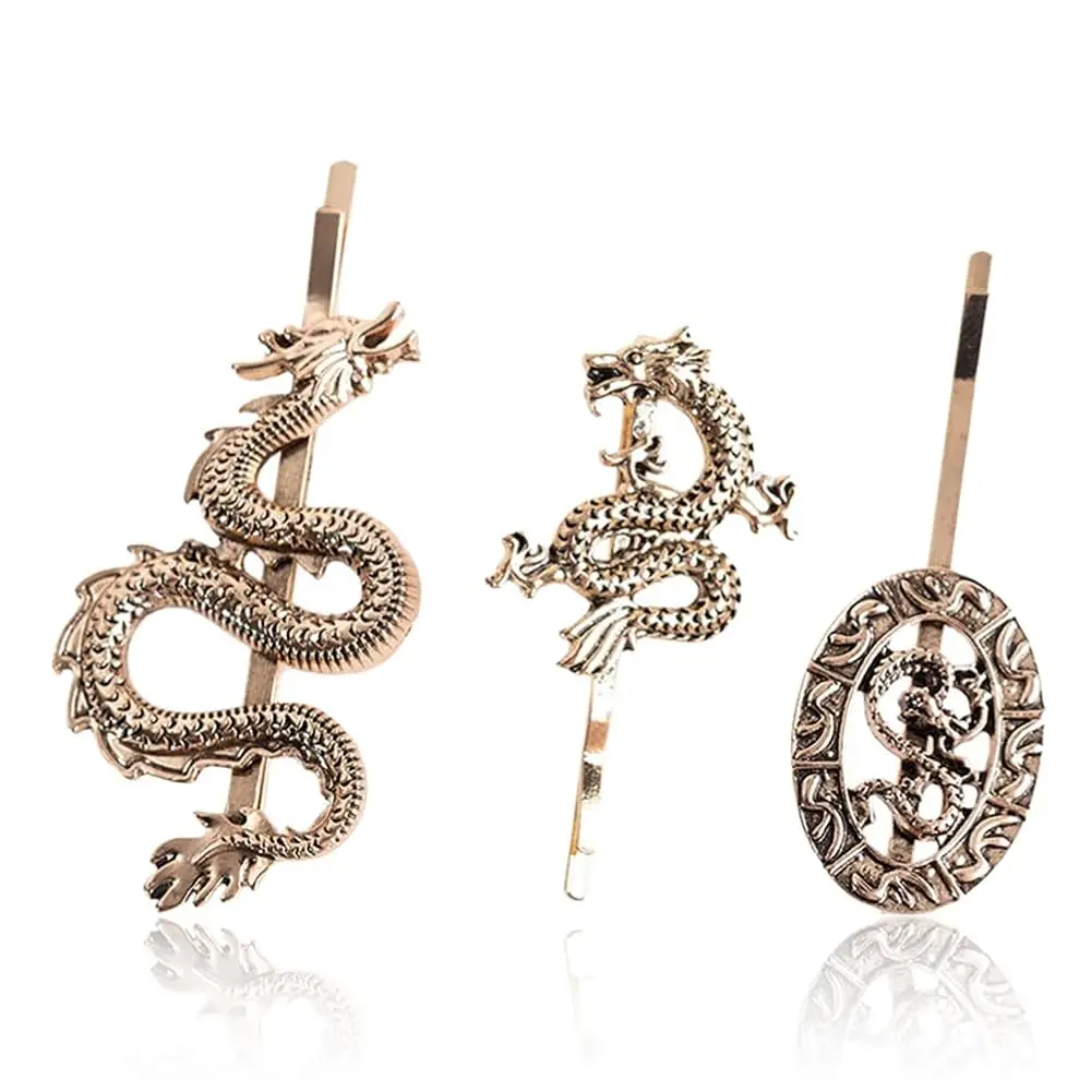 Dragon Hair Clip Retro Punk Bobby Pins Metal Hair Accessories for Women Girls Bridal Wedding Party Prom
Dragon Hair Clip Retro Punk Bobby Pins Metal Hair Accessories for Women Girls Bridal Wedding Party Prom