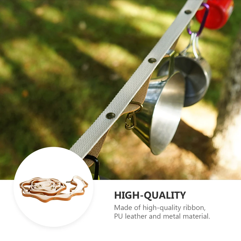 Camping Lanyard Hooks Set Portable Outdoor Activities Clothesline Hanging Storage Rope Ideal Backpacks Umbrellas
Camping Lanyard Hooks Set Portable Outdoor Activities Clothesline Hanging Storage Rope Ideal Backpacks Umbrellas