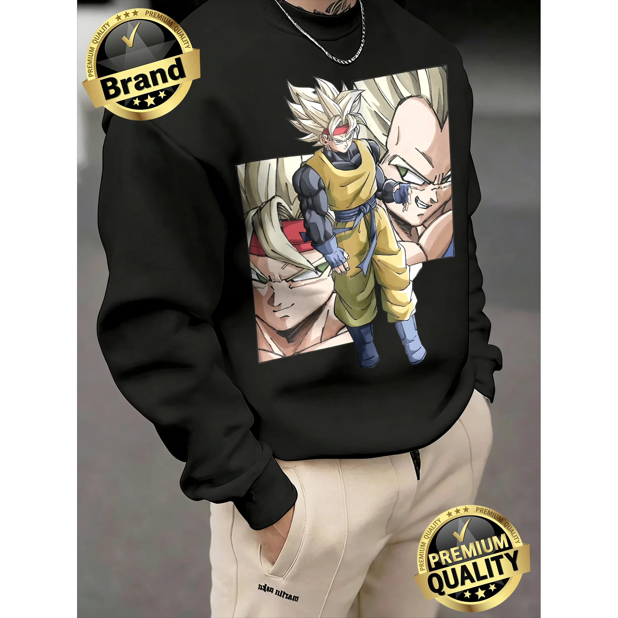 Мужской оверсайз свитшот унисекс с принтом Dragon Ball Gohan Super Saiyan, 100% хлопок, круглый вырез, весна-осень 2026, для фитнеса, в стиле Y2K
Мужской оверсайз свитшот унисекс с принтом Dragon Ball Gohan Super Saiyan, 100% хлопок, круглый вырез, весна-осень 2026, для фитнеса, в стиле Y2K