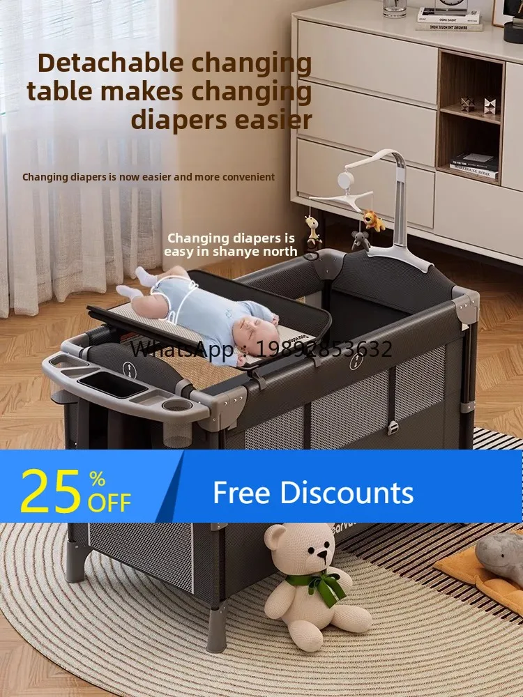 AG Baby Bed Foldable Stitching Big Mobile Baby Portable Newborn Baby Diaper-Changing Table
AG Baby Bed Foldable Stitching Big Mobile Baby Portable Newborn Baby Diaper-Changing Table