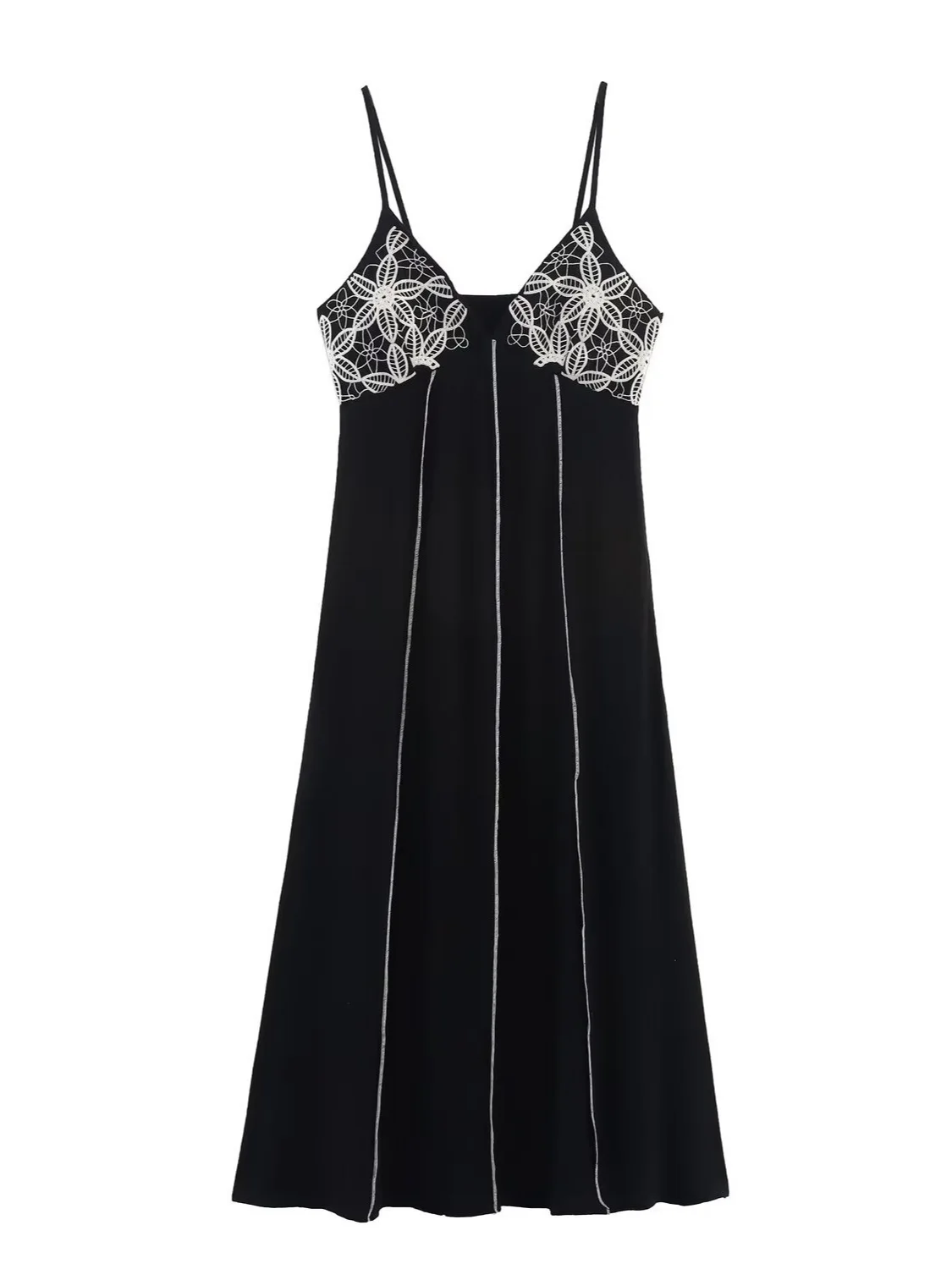 Dave&Di New Cross-border European And American Sexy Lingerie Style Embroidered Midi Dress Woman Clothes Dress Elegant Dresses
Dave&Di New Cross-border European And American Sexy Lingerie Style Embroidered Midi Dress Woman Clothes Dress Elegant Dresses
