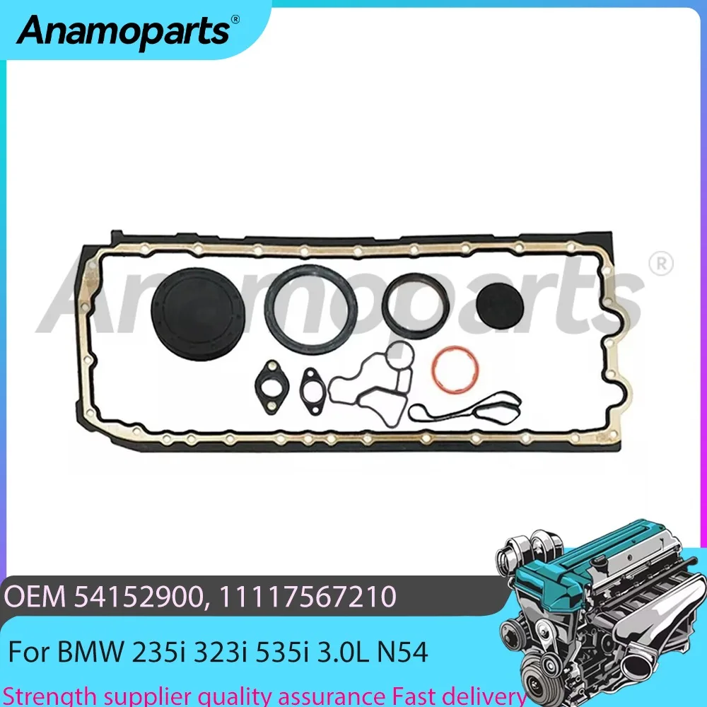 Engine Oil Pan Gasket Set Oil Cooler Seal Fit 3.0L l6 GAS DOHC For BMW M135i 335i 435i 535i 640i xDrive X5 X6 N55 N54 3.0L 07-18
Engine Oil Pan Gasket Set Oil Cooler Seal Fit 3.0L l6 GAS DOHC For BMW M135i 335i 435i 535i 640i xDrive X5 X6 N55 N54 3.0L 07-18