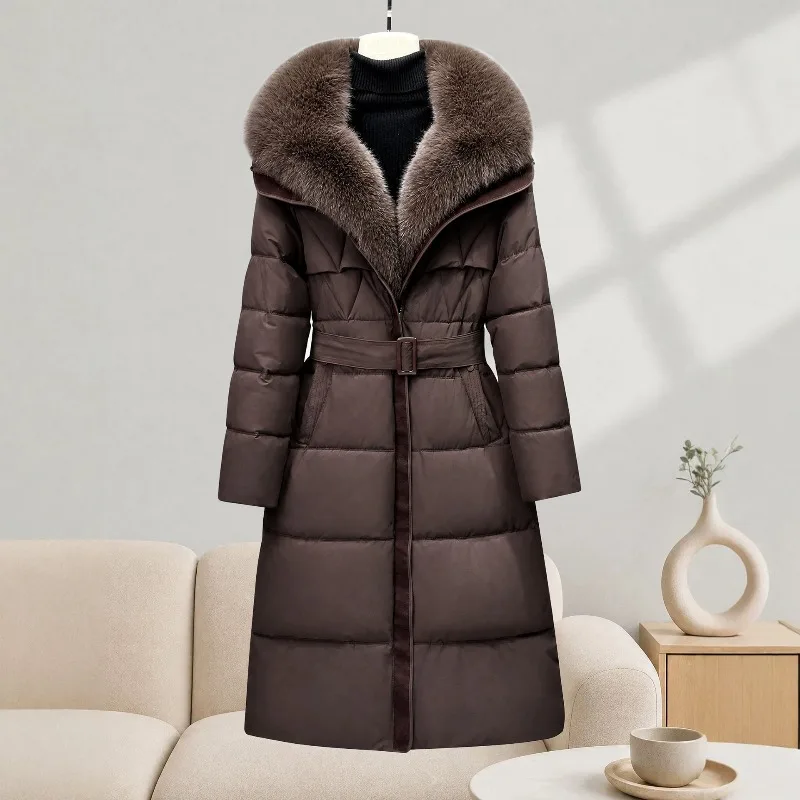 2026 Fashion Big Fur Collar Winter Coat Women's X-long Parkas Cotton-padded Jacket Thicken Warm Coats Slim Streetwear Outerwear
2026 Fashion Big Fur Collar Winter Coat Women's X-long Parkas Cotton-padded Jacket Thicken Warm Coats Slim Streetwear Outerwear