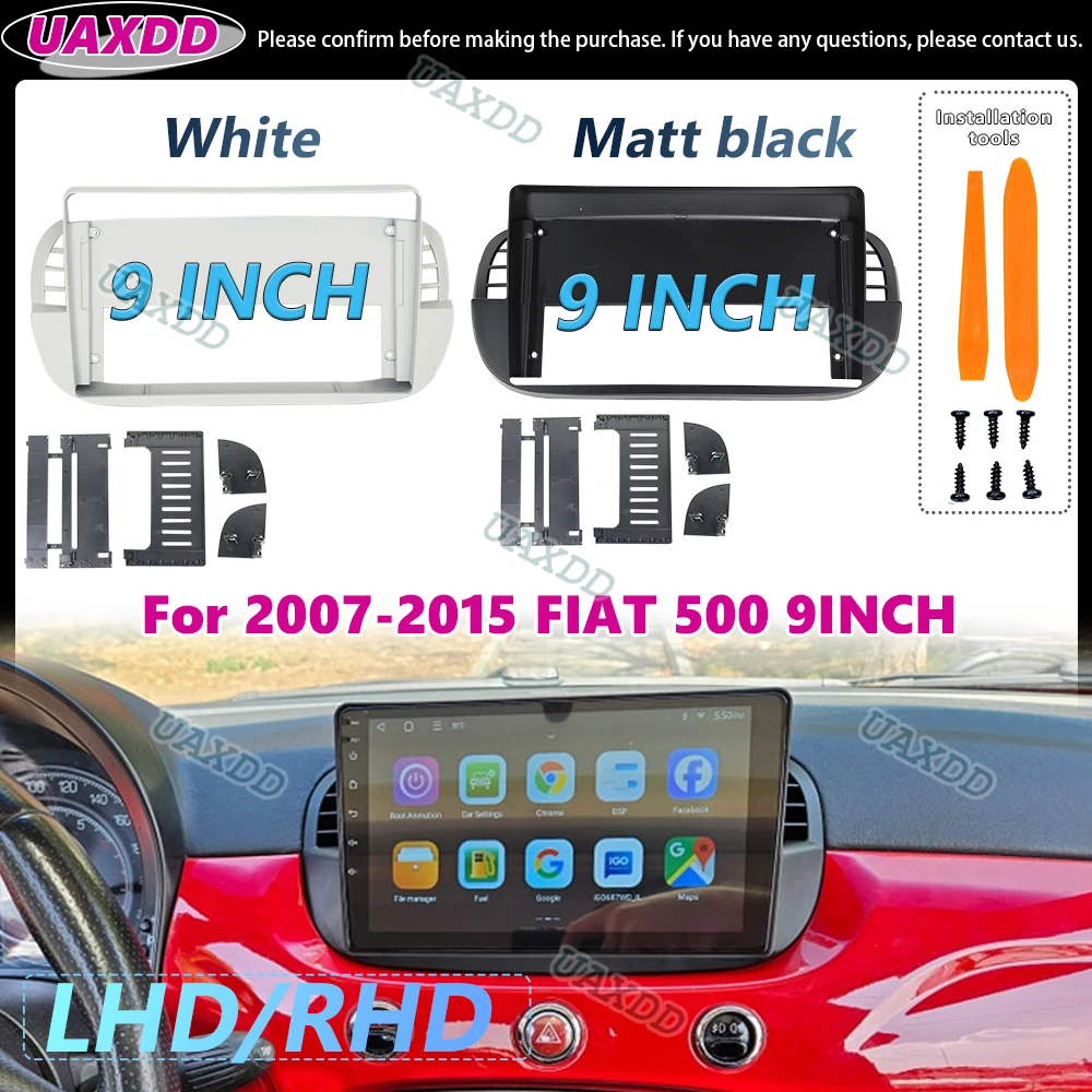 Рамка автомобильного радиоприемника для Fiat 500 312 FF 2010-2015, 9-дюймовый 1DIN, жгут проводов стерео панели, адаптер питания, кабель питания, декодер Canbus CD
Рамка автомобильного радиоприемника для Fiat 500 312 FF 2010-2015, 9-дюймовый 1DIN, жгут проводов стерео панели, адаптер питания, кабель питания, декодер Canbus CD