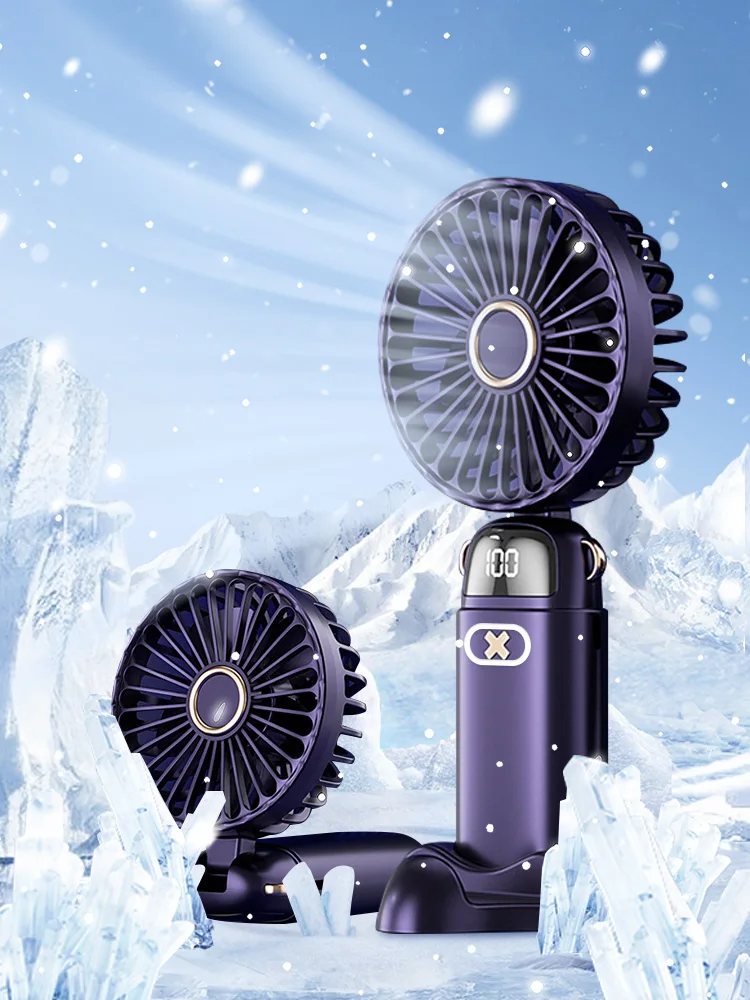 USB Handheld Mini Fan Foldable Portable Neck Hanging Fans 5 Speed USB Rechargeable Fan with Phone Stand and Display Screen
USB Handheld Mini Fan Foldable Portable Neck Hanging Fans 5 Speed USB Rechargeable Fan with Phone Stand and Display Screen