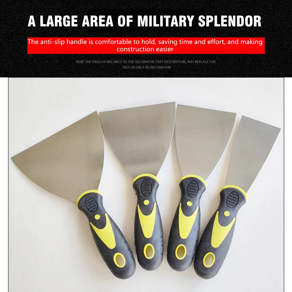Stainless Steel Putty Knife 2/3/4/5 Inch Multi-function Plastic Handle Putty Knife Paint Construction Home Industrial Cleaning
Stainless Steel Putty Knife 2/3/4/5 Inch Multi-function Plastic Handle Putty Knife Paint Construction Home Industrial Cleaning