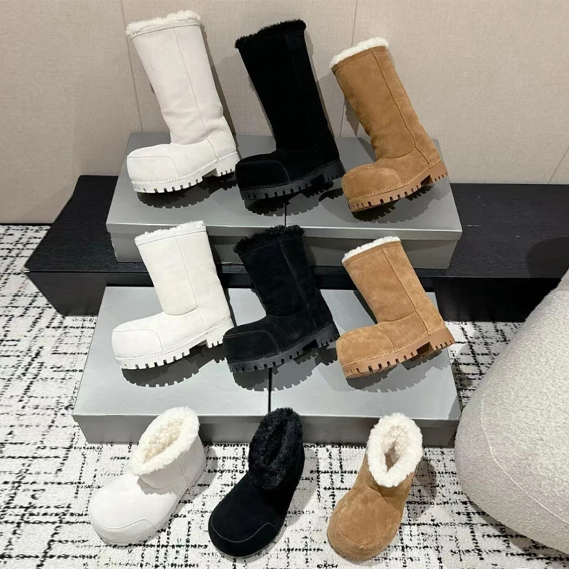 Snow Boots For Women Big Size Casual Winter Sneakers Platform Non-slip Warm Fur Boots Comfort Outdoor Hiking Motorcycle Boots
Snow Boots For Women Big Size Casual Winter Sneakers Platform Non-slip Warm Fur Boots Comfort Outdoor Hiking Motorcycle Boots