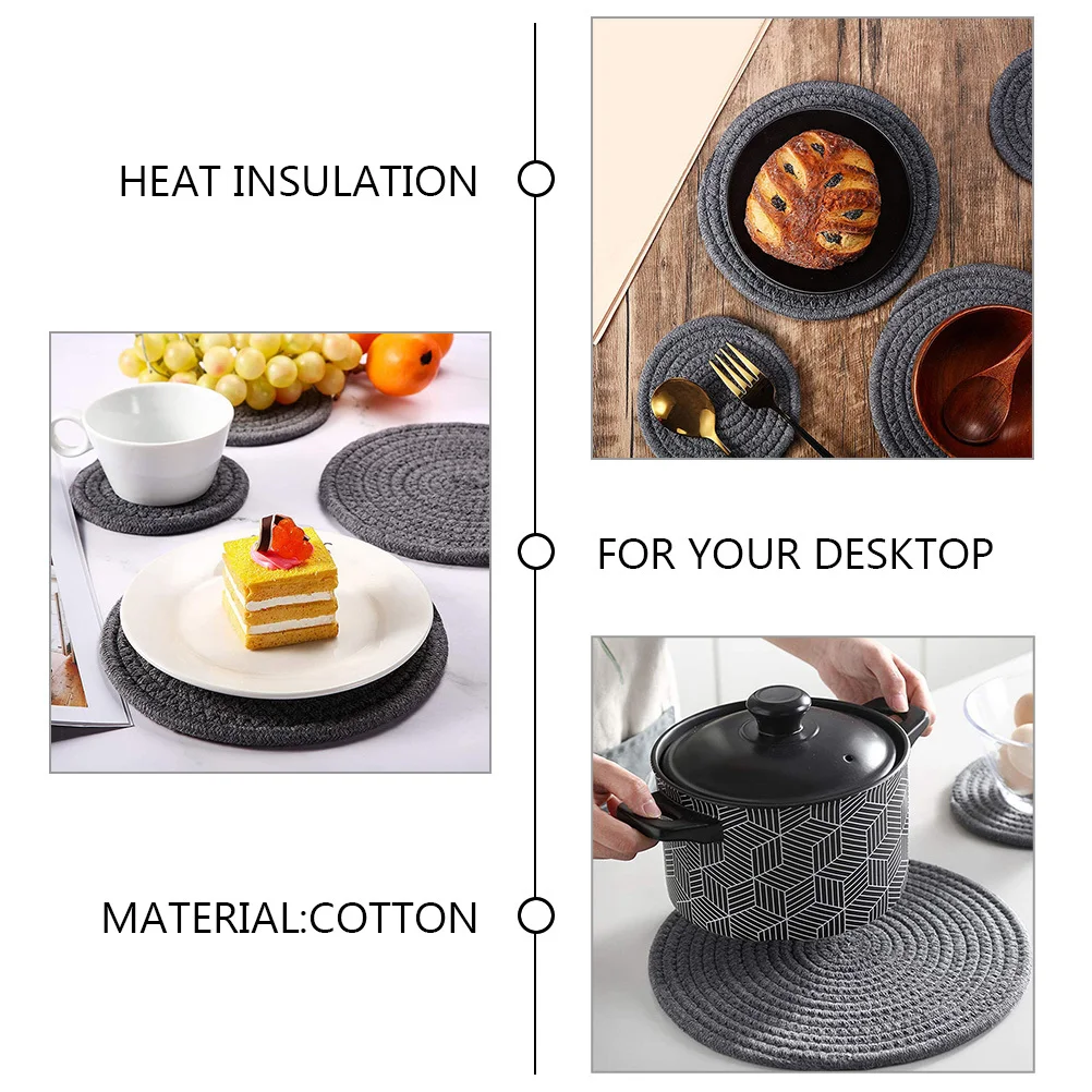 5Pcs Cotton Linen Table Mats Heat Resistant Potholders Kitchen Decorative Placemats Hot Dishes Bowls Pads Pot Holders
5Pcs Cotton Linen Table Mats Heat Resistant Potholders Kitchen Decorative Placemats Hot Dishes Bowls Pads Pot Holders