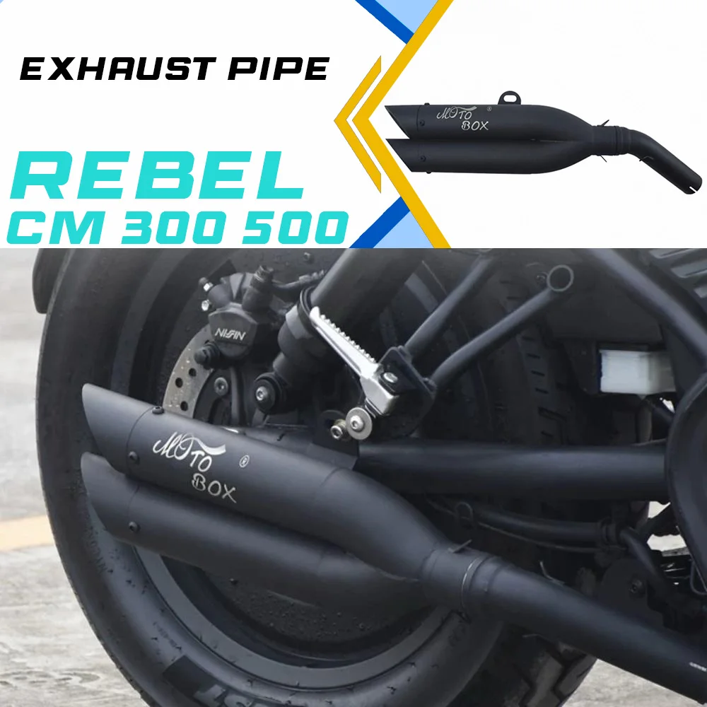 Двойная выхлопная труба CM300/500, правая сторона, один выход, два выхлопных патрубка, для Rebel 300, Rebel 500, CM300, CM500
Двойная выхлопная труба CM300/500, правая сторона, один выход, два выхлопных патрубка, для Rebel 300, Rebel 500, CM300, CM500