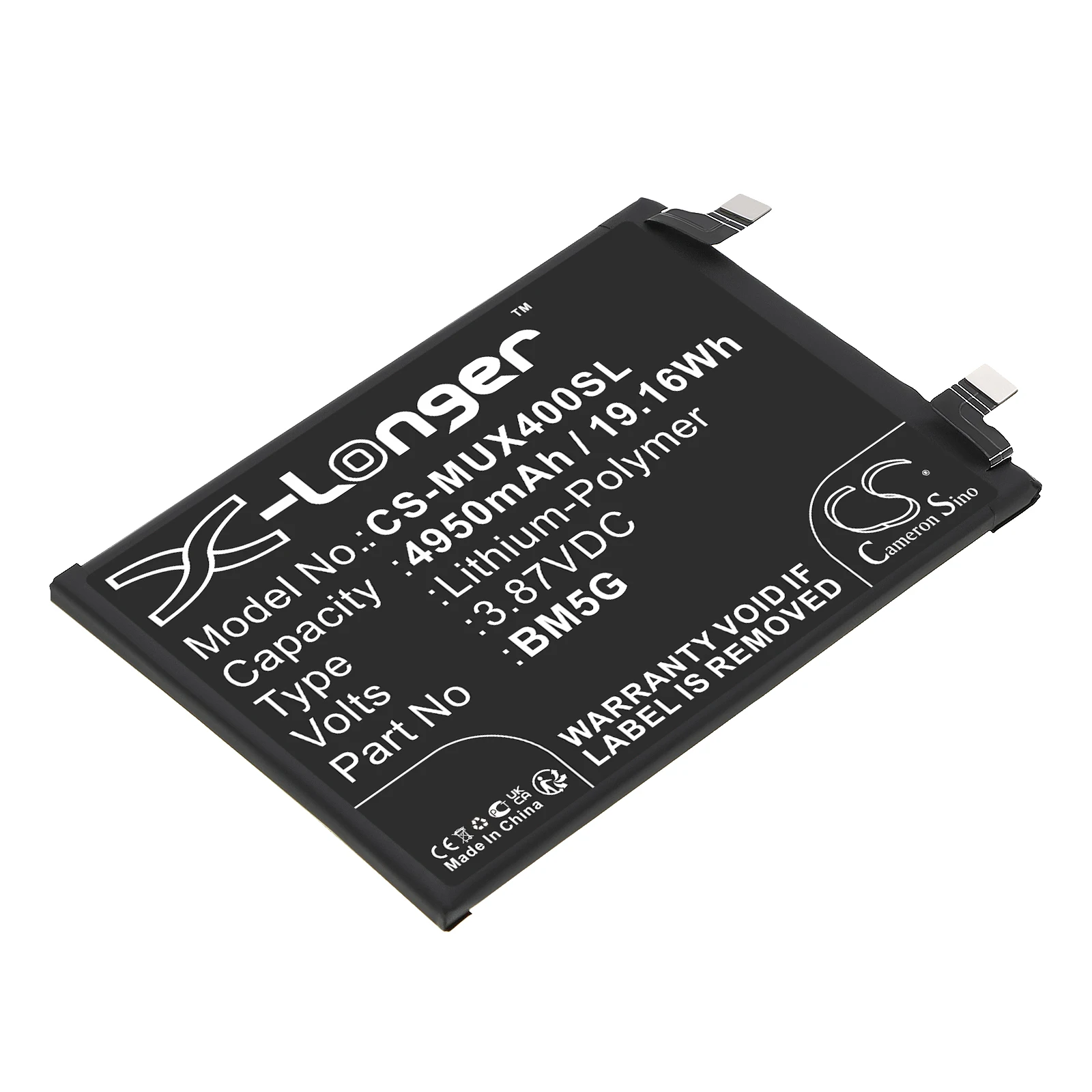 Li-Polymer Mobile SmartPhone Battery for Poco,Redmi,3.87V,4950mAh,X4 GT K50i Note 11T Pro,BM5G
Li-Polymer Mobile SmartPhone Battery for Poco,Redmi,3.87V,4950mAh,X4 GT K50i Note 11T Pro,BM5G