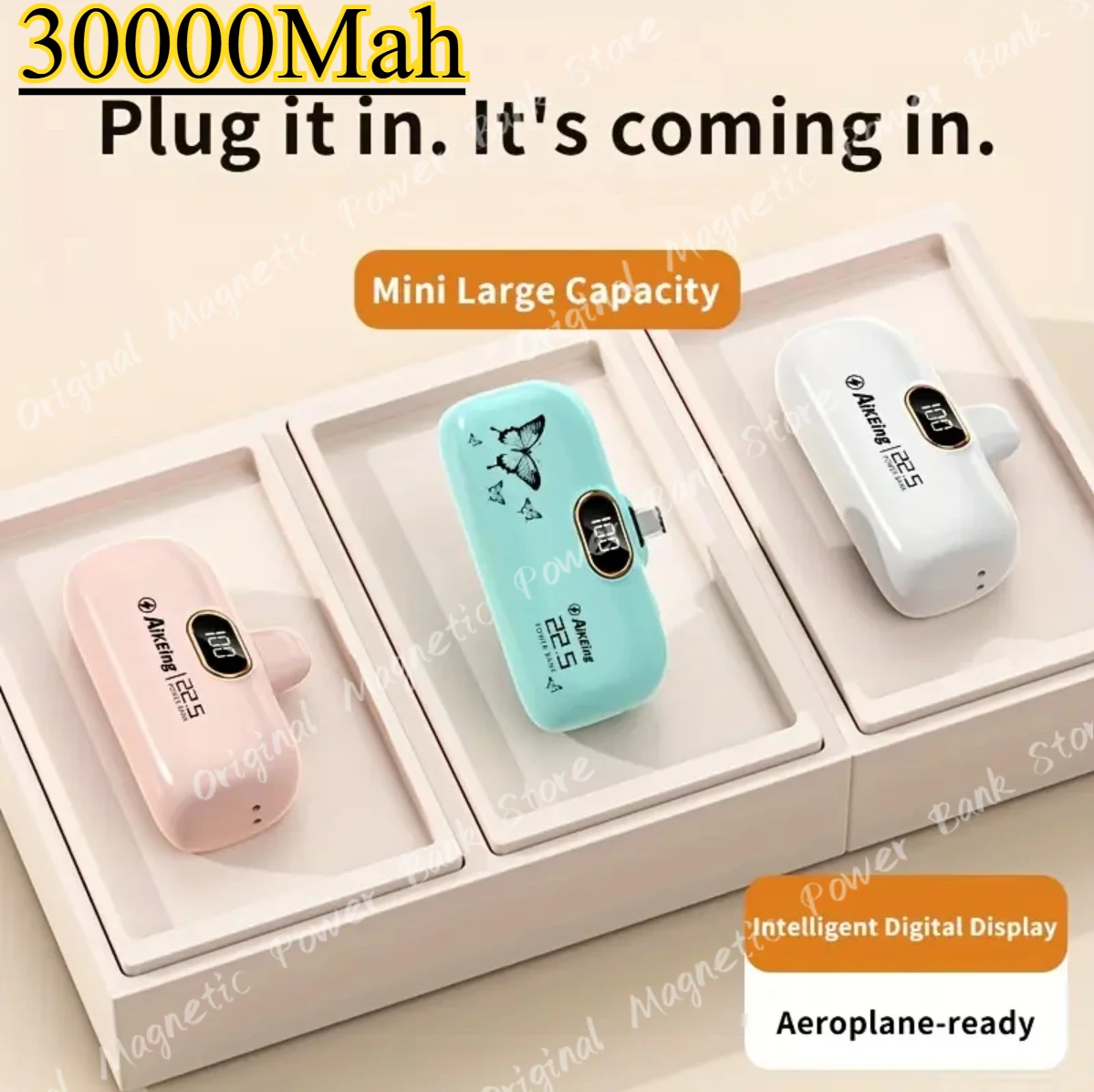 New Mini Power Bank 30000mAh Fast Charging PowerBank Portable Charger for IPhone 16 15 14 Samsung Xiaomi External Spare Battery
New Mini Power Bank 30000mAh Fast Charging PowerBank Portable Charger for IPhone 16 15 14 Samsung Xiaomi External Spare Battery