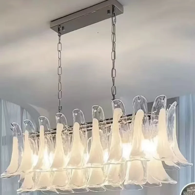 French Murano Petal Glass Chandelier Dining Table Living Room Antique Style Pink Petal Glass Pendant Chandelier Lights Bedroom
French Murano Petal Glass Chandelier Dining Table Living Room Antique Style Pink Petal Glass Pendant Chandelier Lights Bedroom