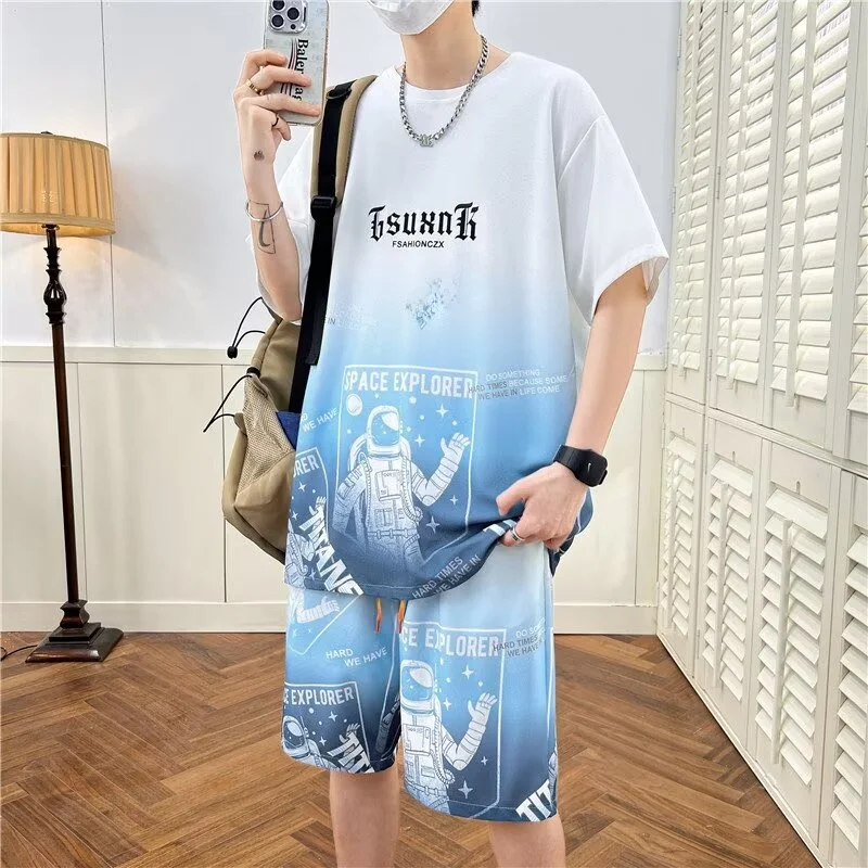 Комплект мужской летней повседневной спортивной одежды из ледяного шелка: футболка и шорты для подростков – прохладный и легкий цельный наряд
Комплект мужской летней повседневной спортивной одежды из ледяного шелка: футболка и шорты для подростков – прохладный и легкий цельный наряд