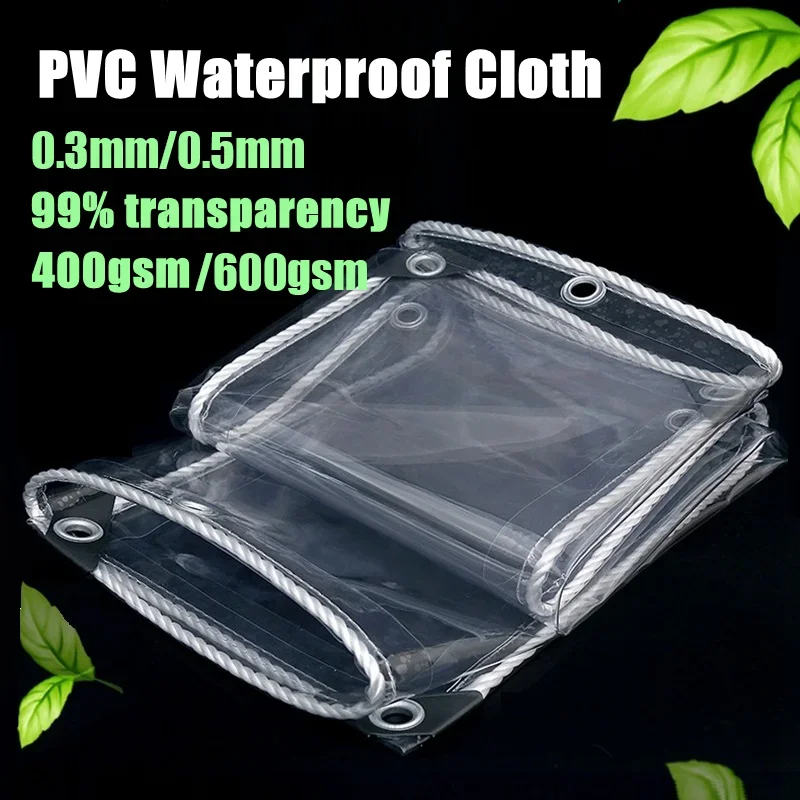 0.3mm/0.5mm Thickness Transparent PVC Tarpaulin Rainproof Cloth Balcony Windows Awning Tarp Pet House Waterproof Cover Tarpaulin
0.3mm/0.5mm Thickness Transparent PVC Tarpaulin Rainproof Cloth Balcony Windows Awning Tarp Pet House Waterproof Cover Tarpaulin