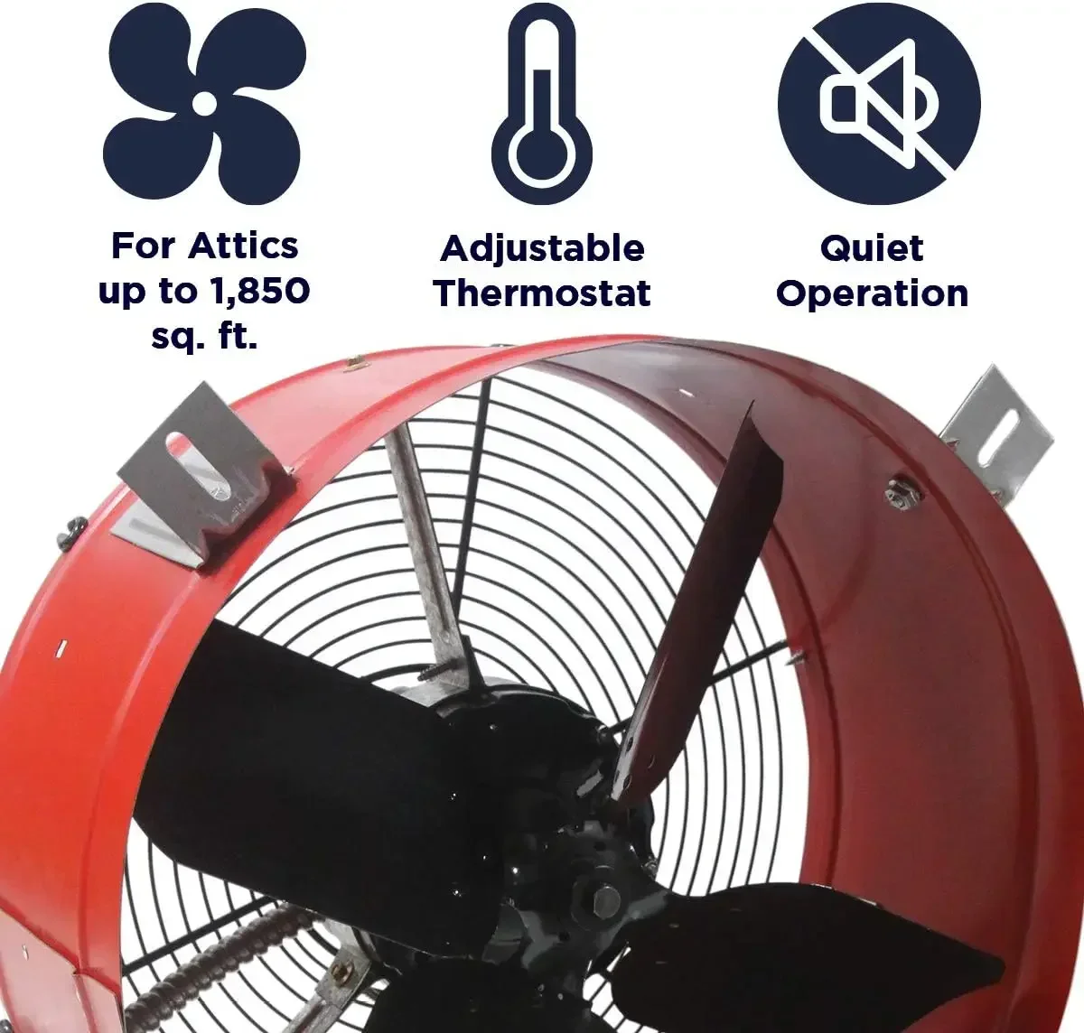 BestsellerProfessional Grade Gable Mount | Power Attic Ventilator, 2.6-Amp 60-Hz Motor and 14-Inch Blade | Quiet Home Attic Fan
BestsellerProfessional Grade Gable Mount | Power Attic Ventilator, 2.6-Amp 60-Hz Motor and 14-Inch Blade | Quiet Home Attic Fan