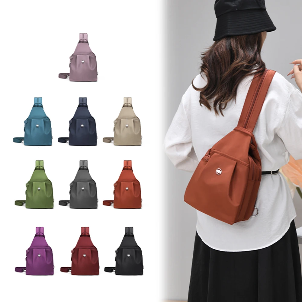 Маленький женский рюкзак, новый стиль для ежедневных поездок на работу, нагрудная сумка через плечо, небольшой многослойный рюкзак с несколькими карманами 
Маленький женский рюкзак, новый стиль для ежедневных поездок на работу, нагрудная сумка через плечо, небольшой многослойный рюкзак с несколькими карманами
