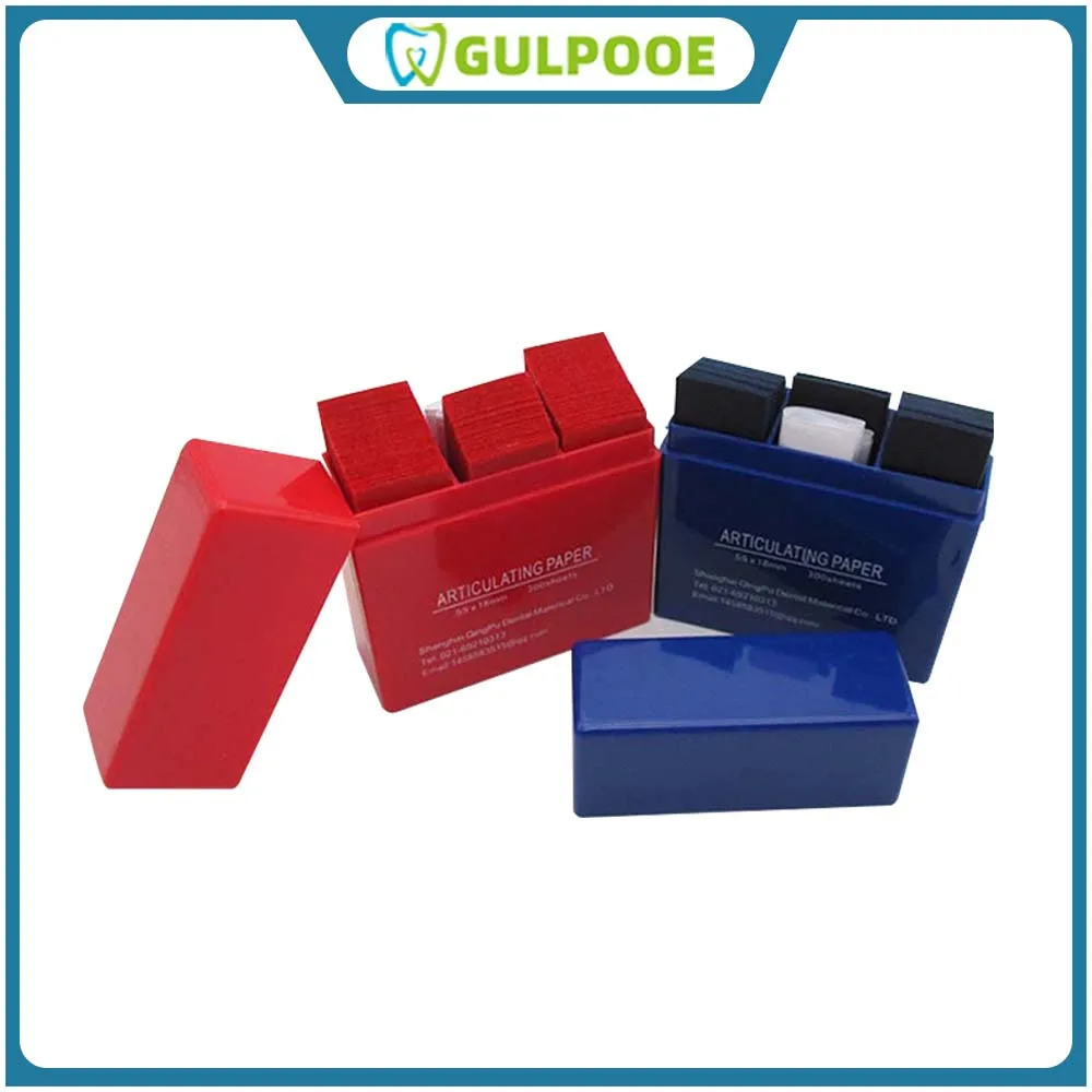 GULPOOE 300 Sheet Dental Articulating Paper Blue Red Double-sided Bite Strips Oral Dentist Teeth Care Whitening Material Tool
GULPOOE 300 Sheet Dental Articulating Paper Blue Red Double-sided Bite Strips Oral Dentist Teeth Care Whitening Material Tool