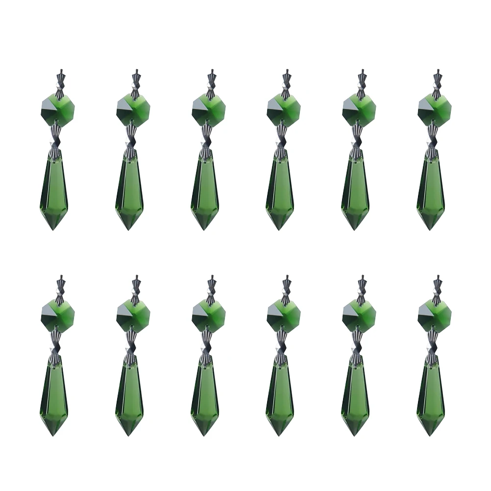 12 pcs Crystal Pendant Accessories Green Crystal Beads Hanging Decor for Doorways Curtains Jewelry Making Garlands Lightweight
12 pcs Crystal Pendant Accessories Green Crystal Beads Hanging Decor for Doorways Curtains Jewelry Making Garlands Lightweight