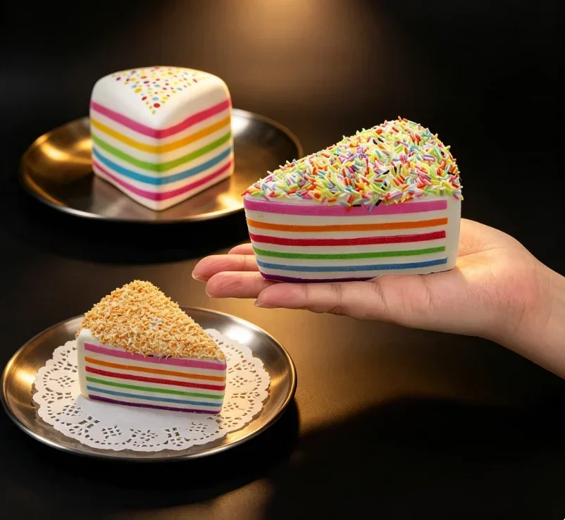 1PCS Rainbow Cake Squeeze Toys Slow-rebound Sensory Fidget Toys Stress & Anxiety Relief For Adults And Birthday Gift
1PCS Rainbow Cake Squeeze Toys Slow-rebound Sensory Fidget Toys Stress & Anxiety Relief For Adults And Birthday Gift