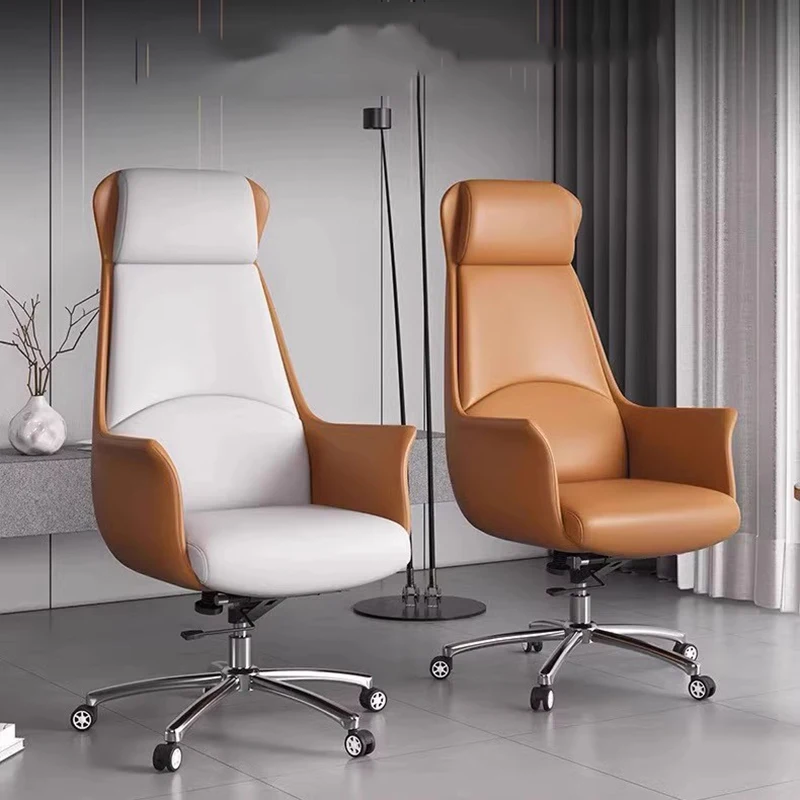 Leather Ergonomic Office Chair Nordic Barber Backrest Dresser Office Reading Chair Relaxing Swivel Silla Oficina Salon Furniture
Leather Ergonomic Office Chair Nordic Barber Backrest Dresser Office Reading Chair Relaxing Swivel Silla Oficina Salon Furniture