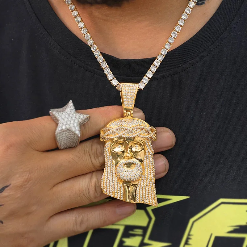 Christian HipHop Jewelry Pass Diamond Tester Bling 925 Silver Iced Out GRA VVS Moissanite Jesus Christ Pendant for Chain Men
Christian HipHop Jewelry Pass Diamond Tester Bling 925 Silver Iced Out GRA VVS Moissanite Jesus Christ Pendant for Chain Men
