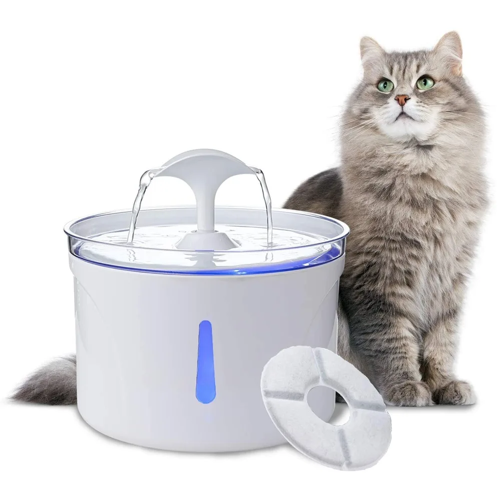 2.5L Automatic Cat Water Fountain LED Electric Mute Water Feeder USB Auto Power-off Dog Pet Drinker Bowl Pet Drinking Dispenser
2.5L Automatic Cat Water Fountain LED Electric Mute Water Feeder USB Auto Power-off Dog Pet Drinker Bowl Pet Drinking Dispenser