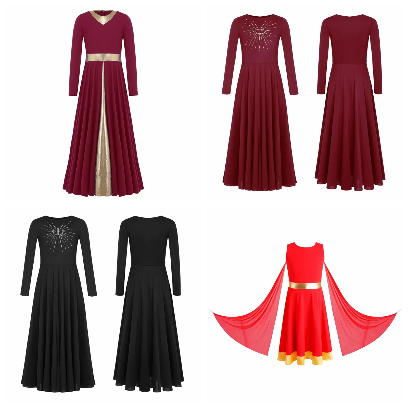 Child Long Sleeve Worship Praise Dress Lyrical Liturgical Dance Costumes Children Church Choir Celebration of Spirit Costume
Child Long Sleeve Worship Praise Dress Lyrical Liturgical Dance Costumes Children Church Choir Celebration of Spirit Costume