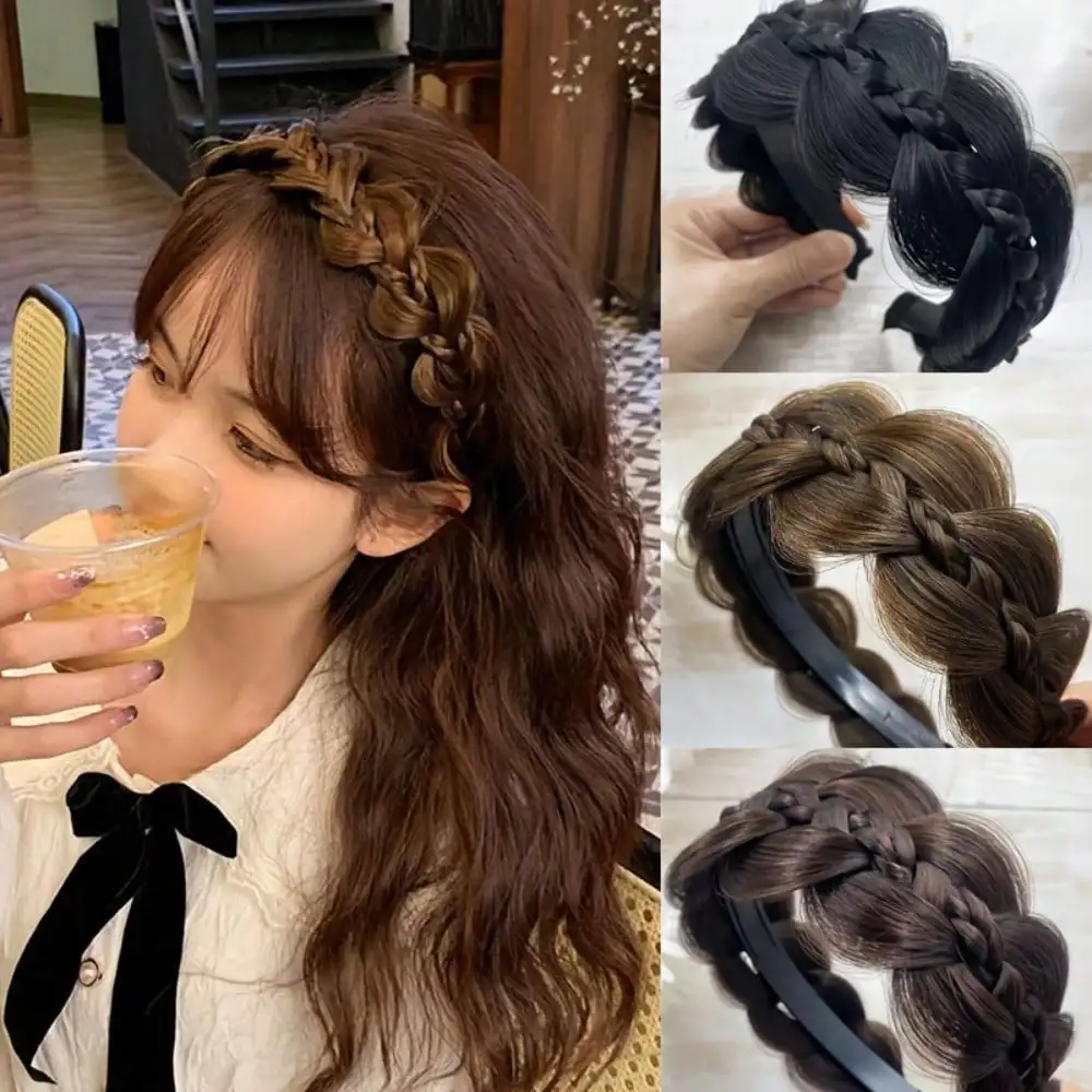 Women Braided Hair Headband, Fake Hair Braid Hair Hoop, Wide Wavy Wig Headband for Girls Daily Wear Party Hair Accessories
Women Braided Hair Headband, Fake Hair Braid Hair Hoop, Wide Wavy Wig Headband for Girls Daily Wear Party Hair Accessories
