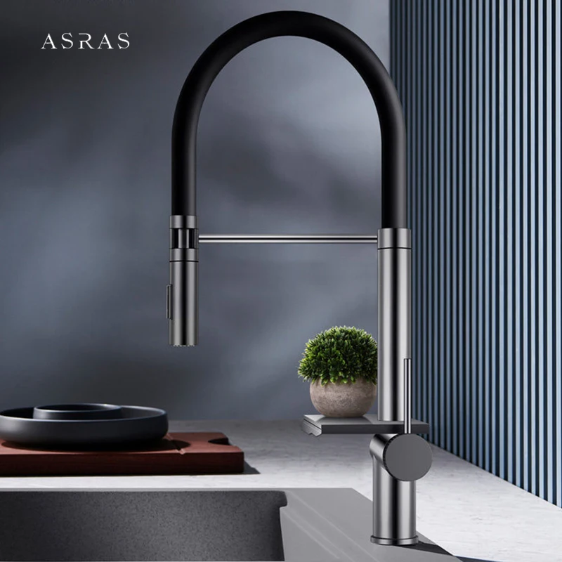 ASRAS Waterfall Pull Out Kitchen Faucet 360 Degree Rotate Single Handle Control Hot And Cold Water Kitchen Faucet Mixer Taps
ASRAS Waterfall Pull Out Kitchen Faucet 360 Degree Rotate Single Handle Control Hot And Cold Water Kitchen Faucet Mixer Taps