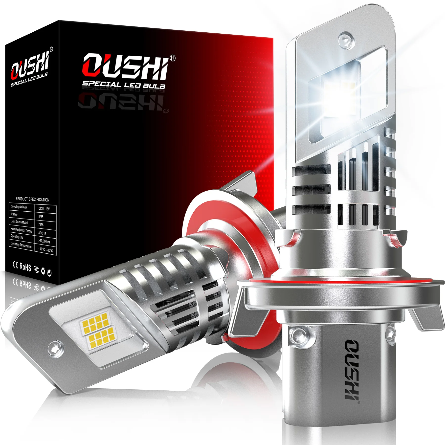 2pcs H13 9008 High Low Beam LED Headlight Bulbs Super Bright Powerful No Adapter Required Car Turbo Diode White Moto Fog Lamp
2pcs H13 9008 High Low Beam LED Headlight Bulbs Super Bright Powerful No Adapter Required Car Turbo Diode White Moto Fog Lamp