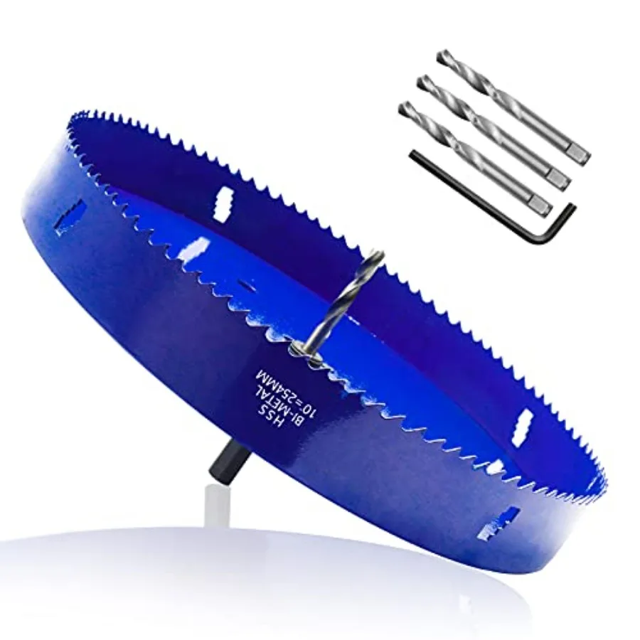 Hole Saw with Heavy Duty Arbor 1.2 Cutting Depth HSS Bi-Metal Hole Drilling Cutter for Smoothly Cutting in Wood Cornhole Boards
Hole Saw with Heavy Duty Arbor 1.2 Cutting Depth HSS Bi-Metal Hole Drilling Cutter for Smoothly Cutting in Wood Cornhole Boards
