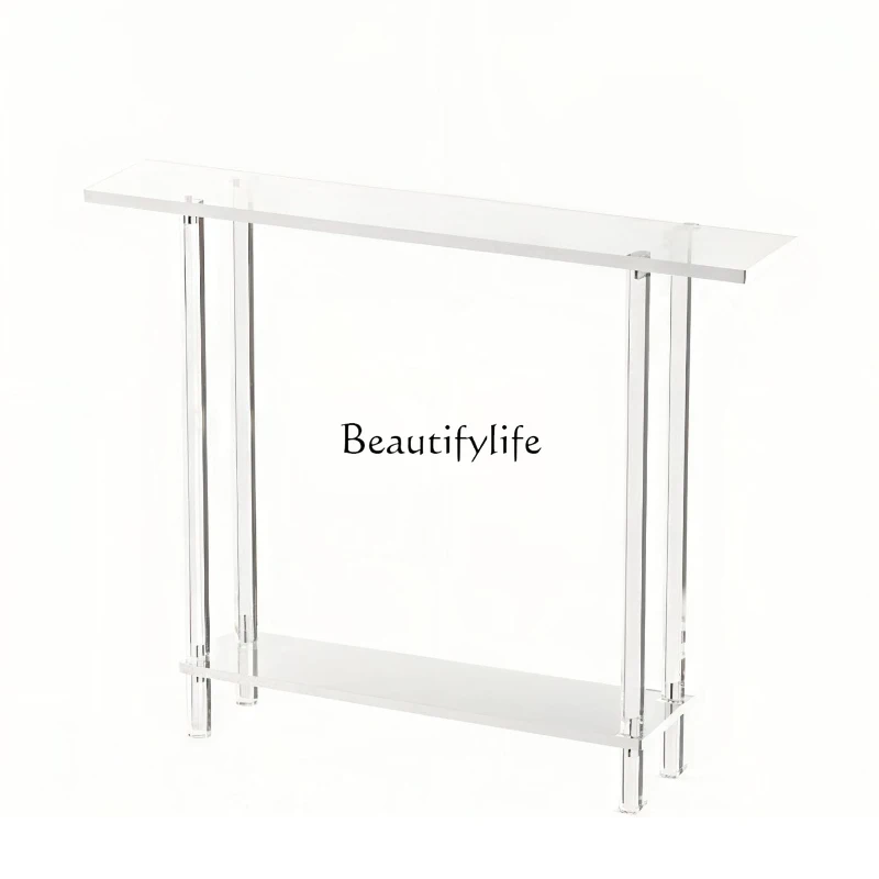 Light luxury acrylic entrance cabinet transparent wall foyer entrance table modern living room art crystal decoration
Light luxury acrylic entrance cabinet transparent wall foyer entrance table modern living room art crystal decoration