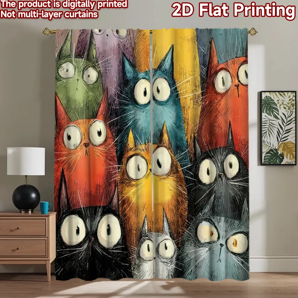 1pc 2D flat Photography Backdrop Popular Photography Banner Colorful Curious Cats 100% Polyester Holiday Decorations for
1pc 2D flat Photography Backdrop Popular Photography Banner Colorful Curious Cats 100% Polyester Holiday Decorations for