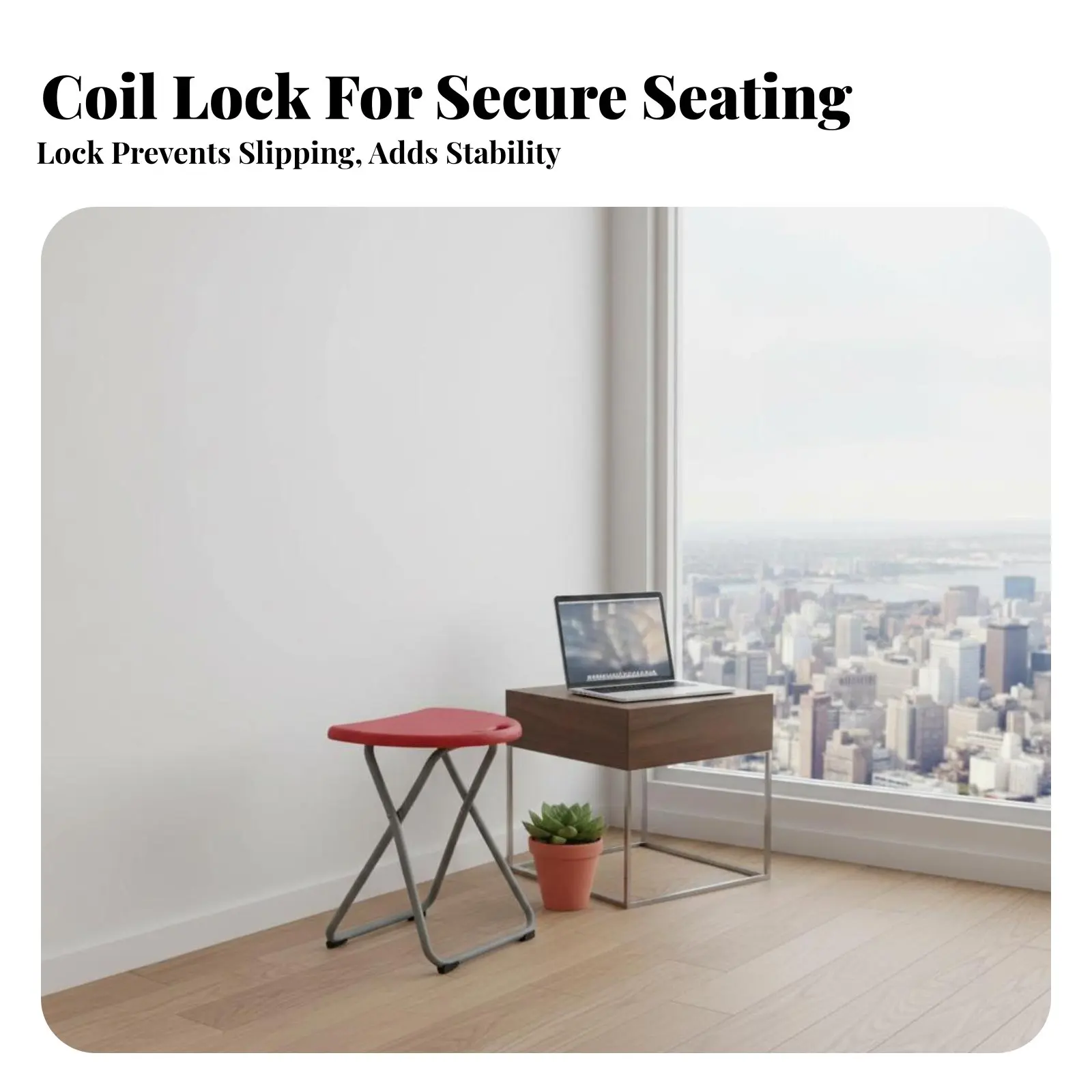rearlessless Folding Stool Foldable Design Collapsible Seat stable-latch Mechanism space-efficient for Students, outings
rearlessless Folding Stool Foldable Design Collapsible Seat stable-latch Mechanism space-efficient for Students, outings