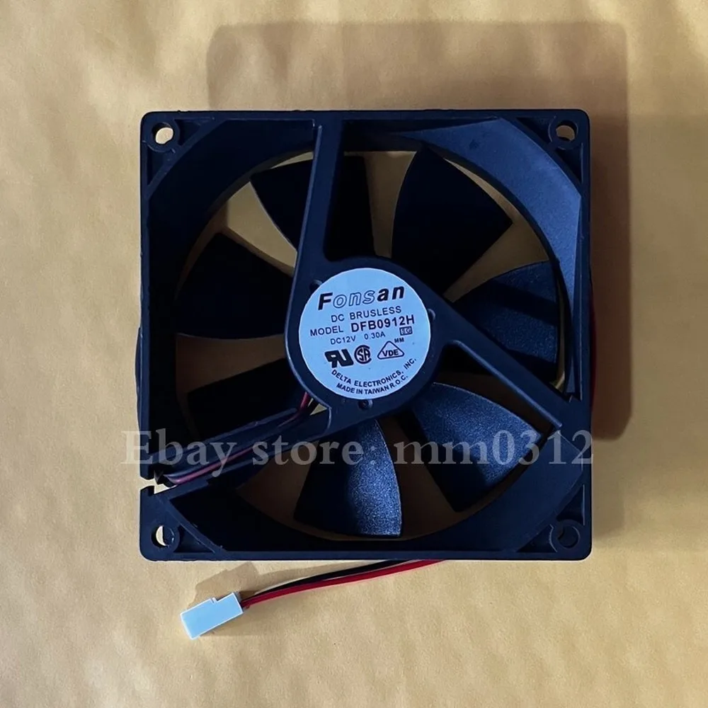 For FONSAN DFB0912H DC12V 0.30A 90mm 90*25MM 9025 2-wire cooling fan 2pin
For FONSAN DFB0912H DC12V 0.30A 90mm 90*25MM 9025 2-wire cooling fan 2pin