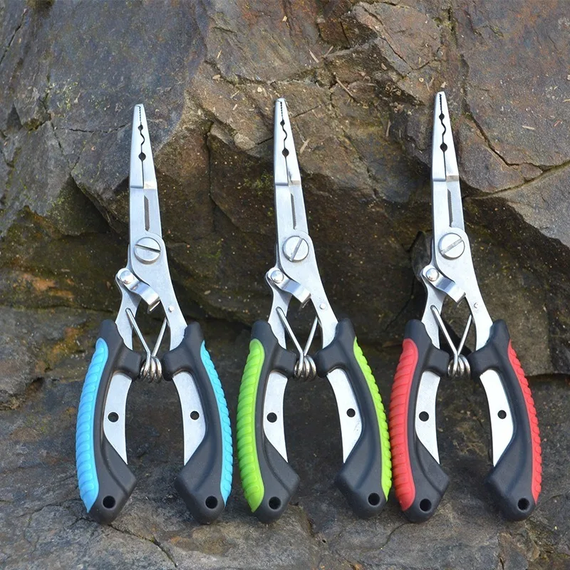 Outdoor Portable Tool Pliers Stainless Steel Medium with Hook Open Ring Cut Fishing Line Non-slip Handle Multifunctional Pliers
Outdoor Portable Tool Pliers Stainless Steel Medium with Hook Open Ring Cut Fishing Line Non-slip Handle Multifunctional Pliers