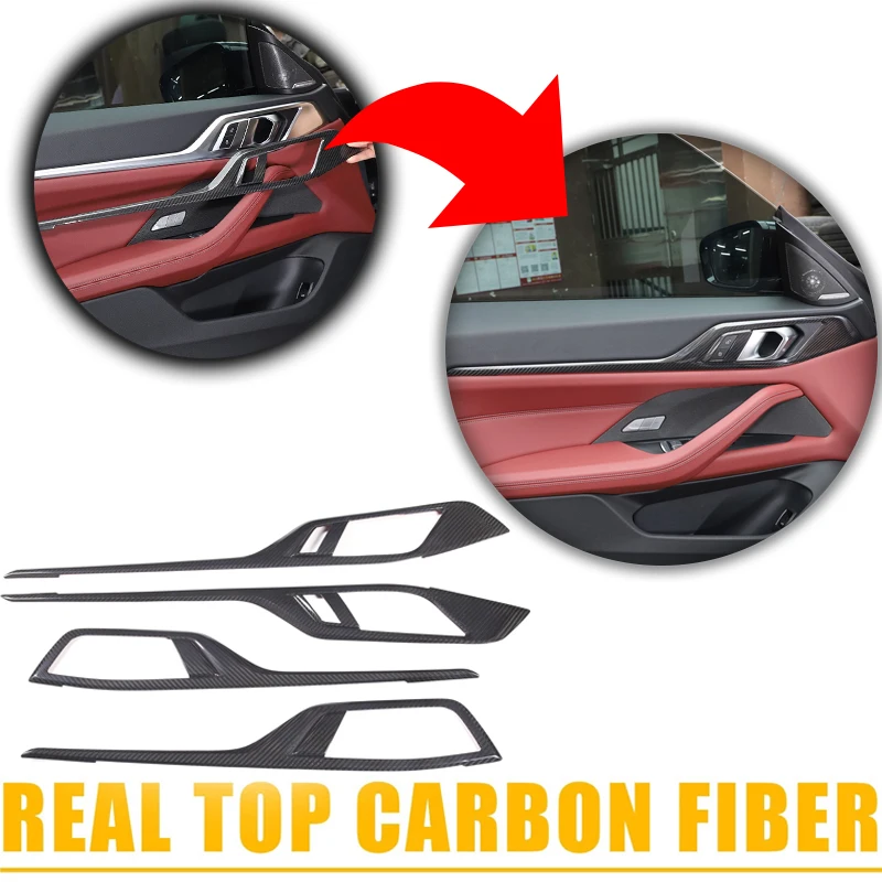 Real Carbon Fiber Car Inner Door Trim Cover Sticker Interior Accessorie For BMW 4 Series i4 G26 430i 440i 2022-2025
Real Carbon Fiber Car Inner Door Trim Cover Sticker Interior Accessorie For BMW 4 Series i4 G26 430i 440i 2022-2025