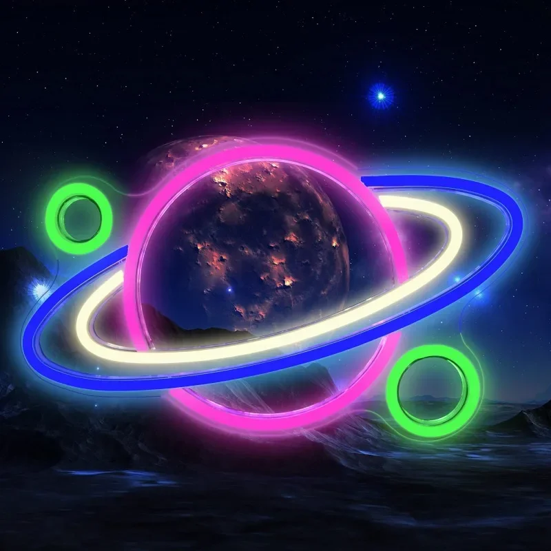 Saturn Neon Lights for Bedroom USB Powered with Switch Aesthetic Cool Stuff Gaming Birthday Gifts for Boys Girls
Saturn Neon Lights for Bedroom USB Powered with Switch Aesthetic Cool Stuff Gaming Birthday Gifts for Boys Girls